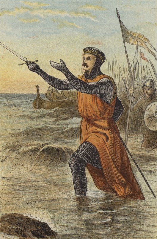 St Louis landing at Damietta by English School