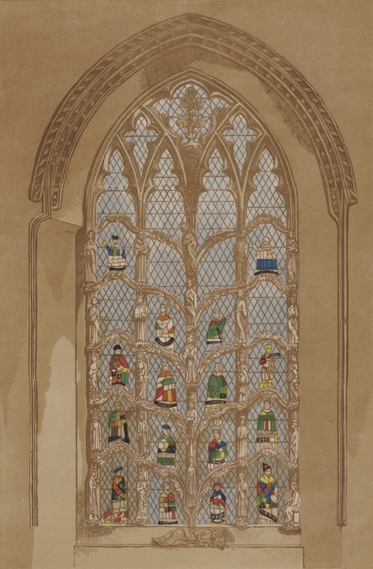 Stained glass window by English School
