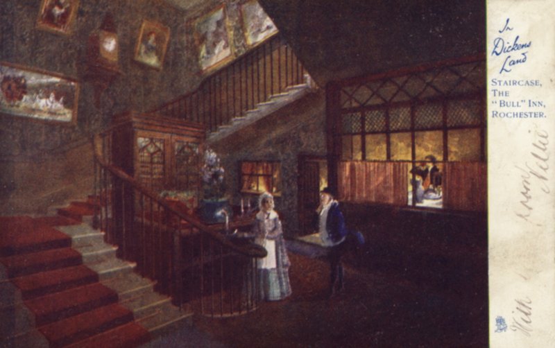 Staircase, The Bull Inn, Rochester by English School