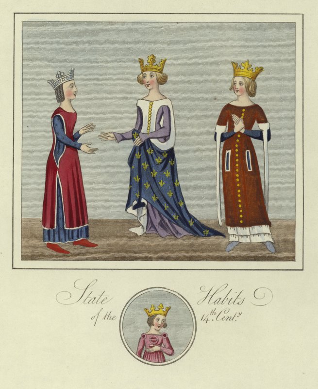 State Habits of the 14th Century by English School