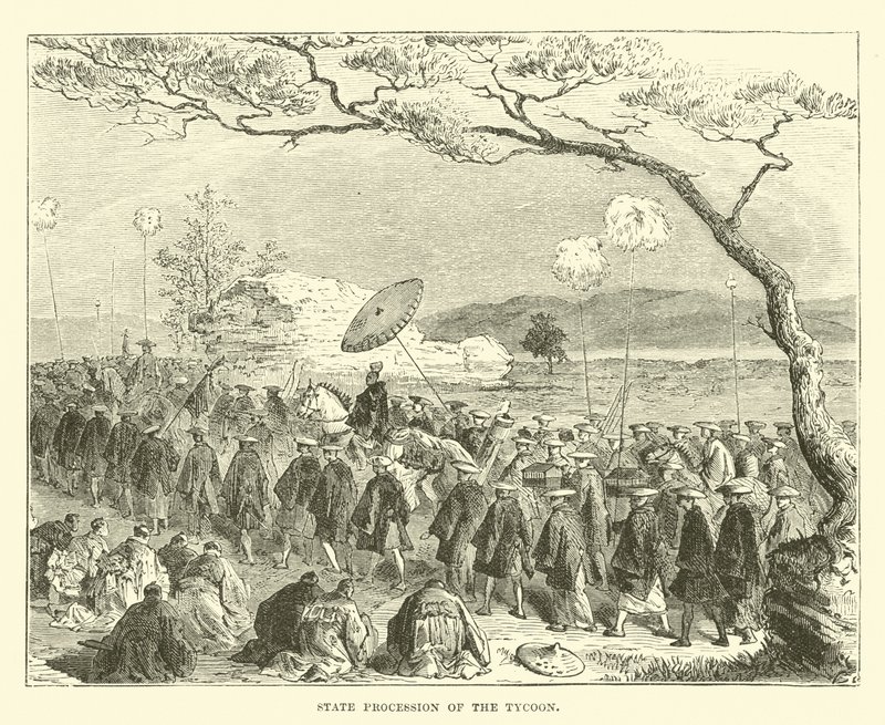 State procession of the Tycoon by English School