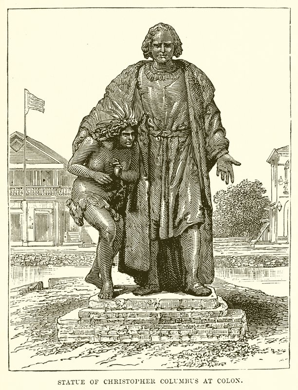 Statue of Christopher Columbus at Colon by English School