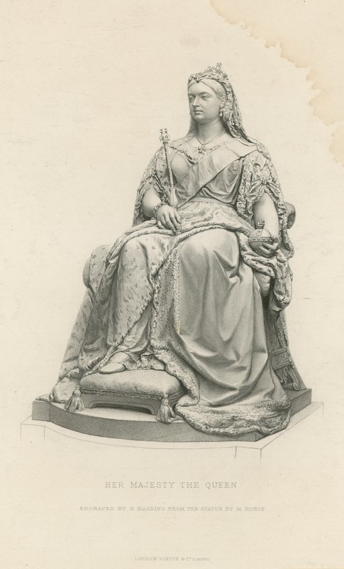 Statue of Her Majesty The Queen by English School