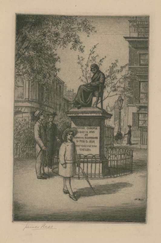 Statue of Thomas Carlyle by English School