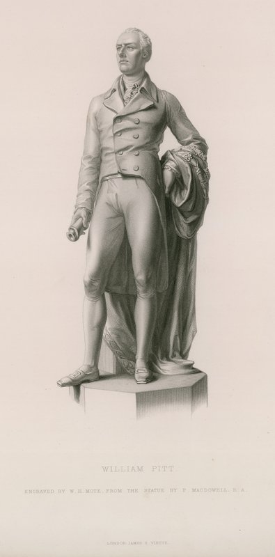 Statue of William Pitt by English School