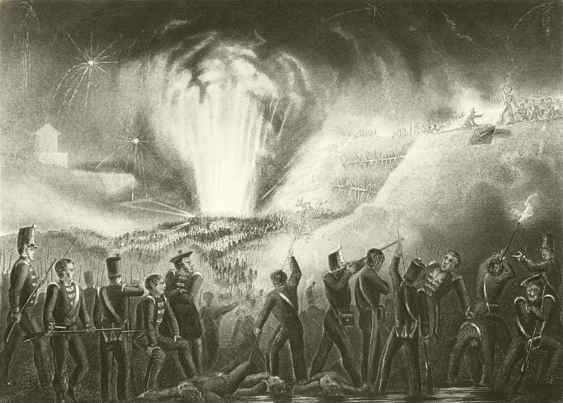 Storming of Badajoz by English School