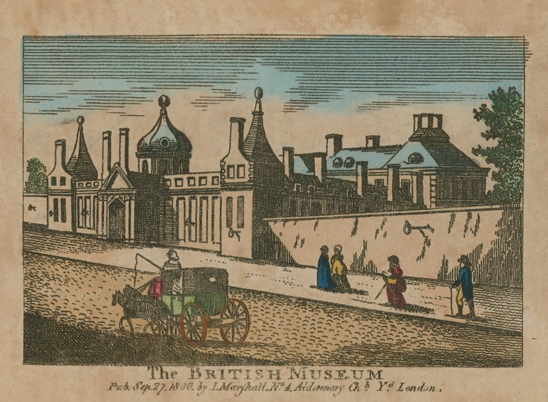 Street Scene and the British Museum by English School