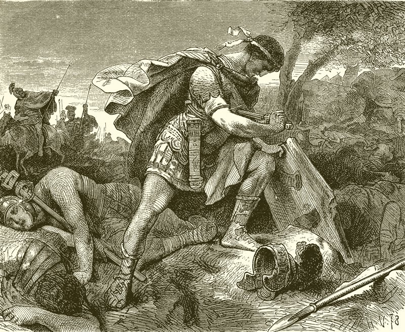 Suicide of Brutus by English School