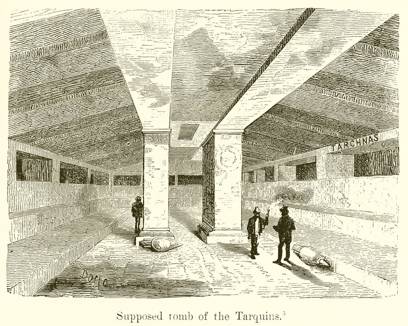 Supposed Tomb of the Tarquins by English School