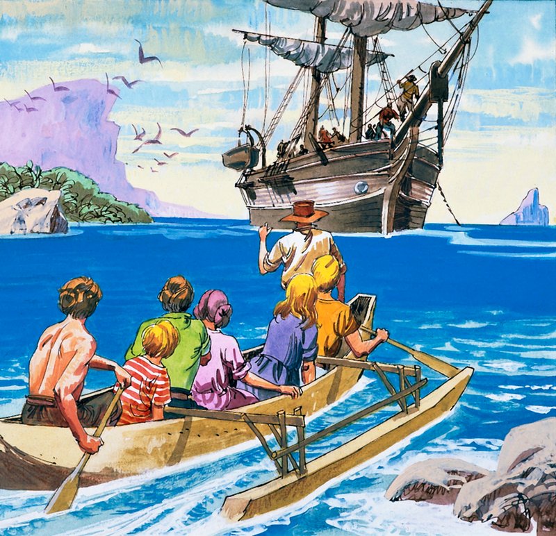Swiss Family Robinson by English School