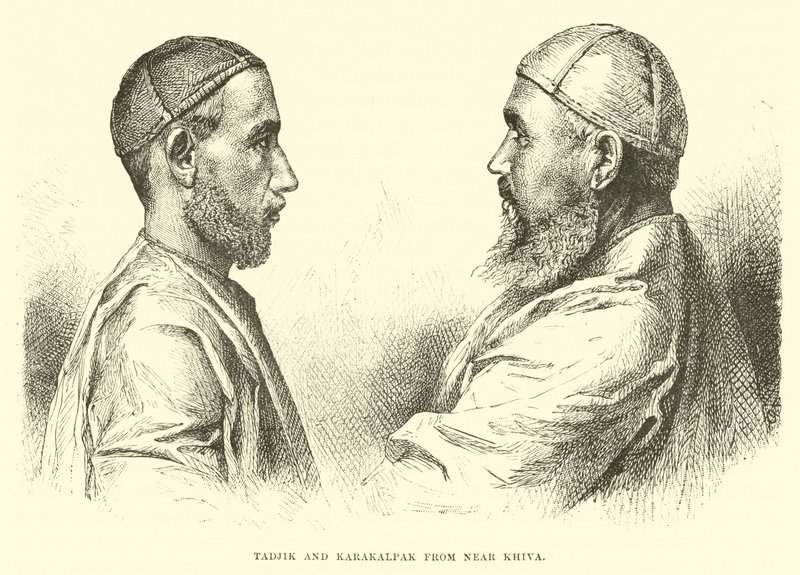 Tadjik and Karakalpak from near Khiva by English School