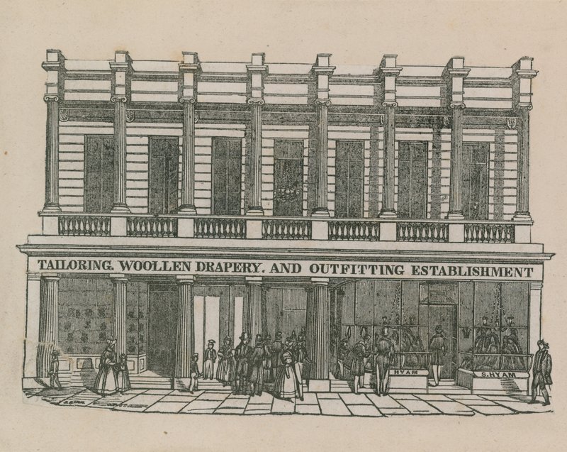 Tailoring, Woollen Drapery and Outfitting Establishment by English School