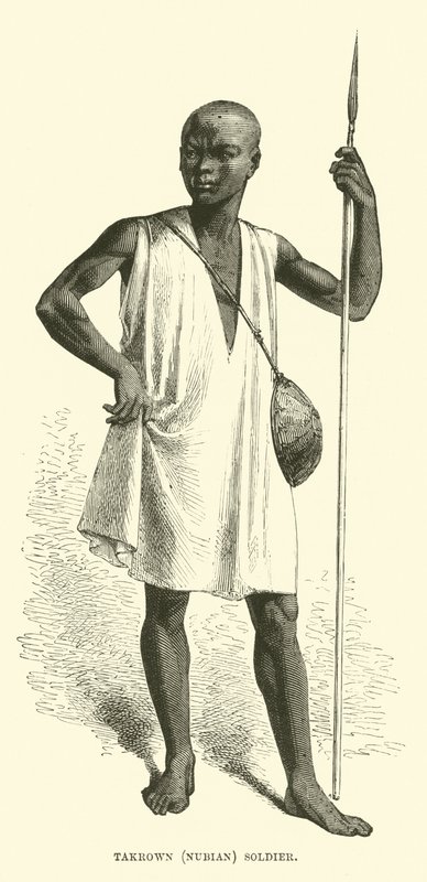 Takrown, Nubian Soldier by English School