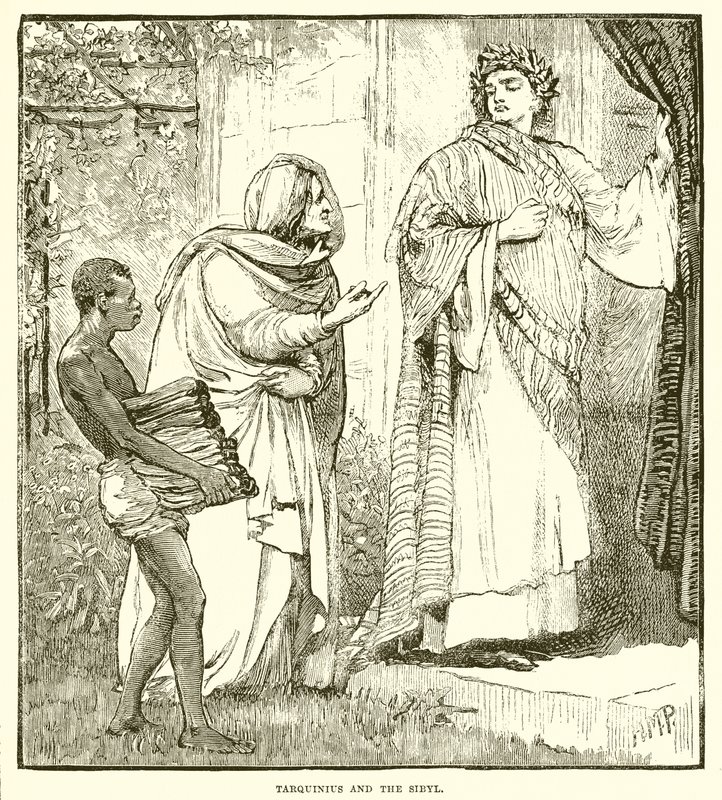 Tarquinius and the Sibyl by English School