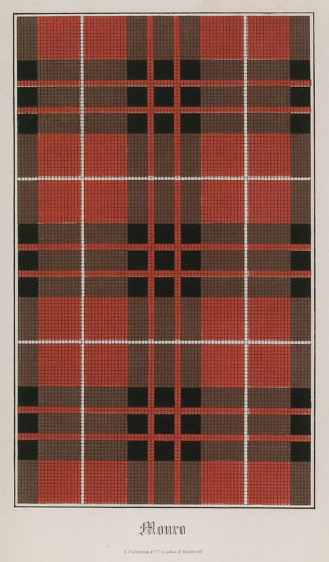Tartan of Clan Munro by English School