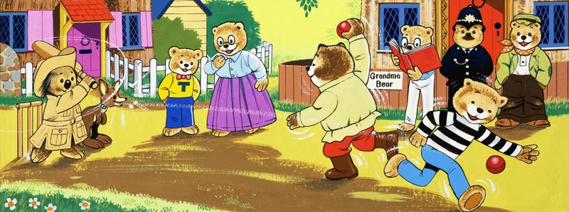 Teddy Bear (with hidden objects) by English School