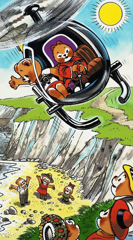 Teddy Bears in Helicopter by English School