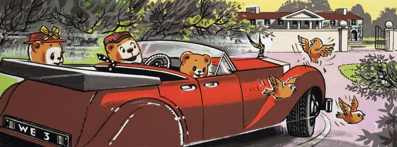 Teddy Bears Driving Home by English School