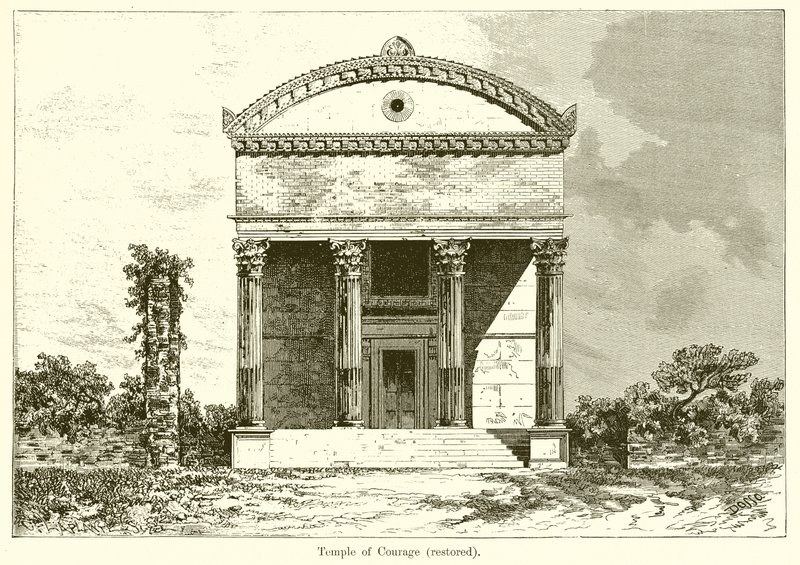 Temple of Courage (Restored) by English School