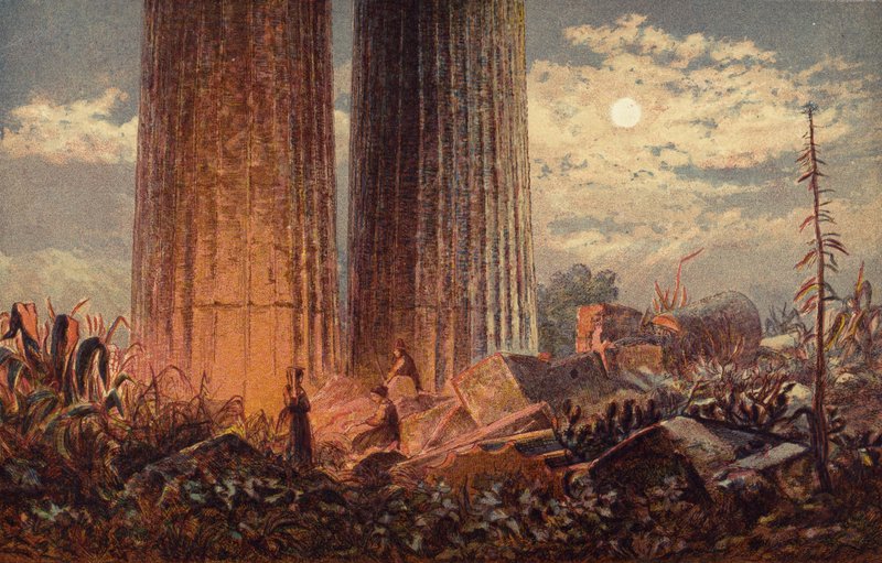Temple of the Giants, Sicily by English School
