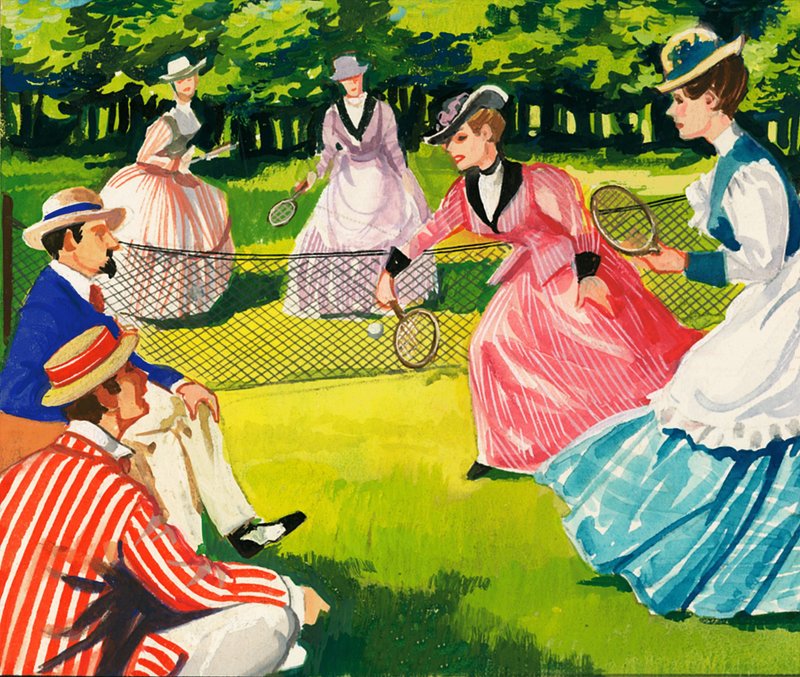 Tennis Was Always Popular Amongst Women by English School