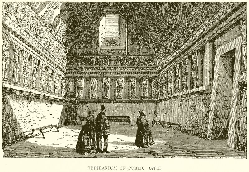 Tepidarium of Public Bath by English School