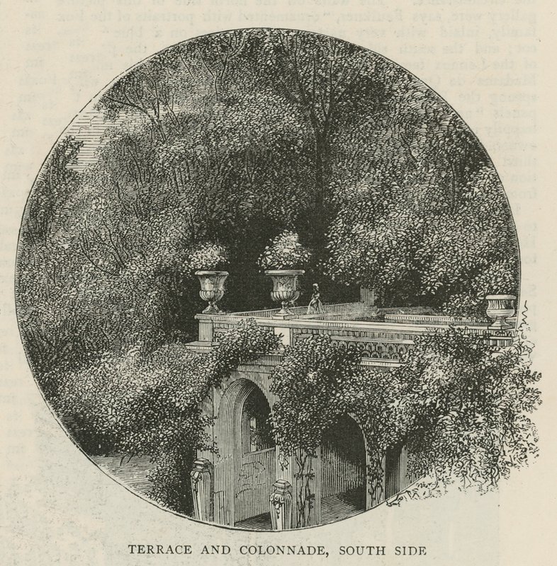 Terrace and Colonnade, South Side by English School