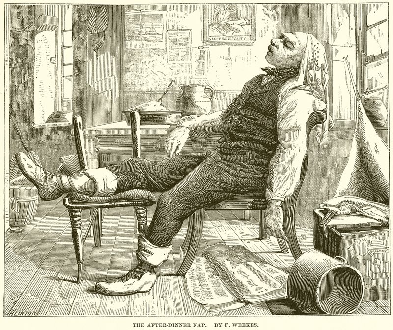 The After-Dinner Nap by English School