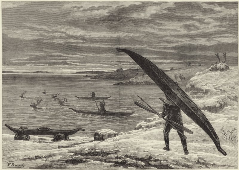 The American Franklin Search Expedition by English School