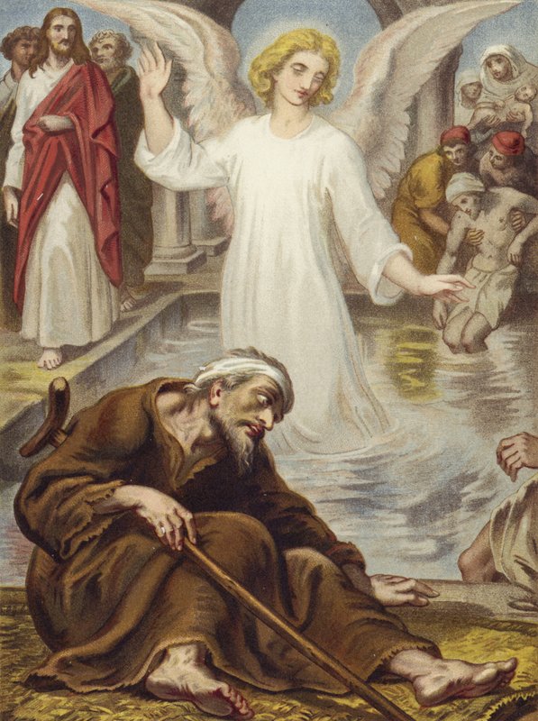 The Angel of Bethesda by English School