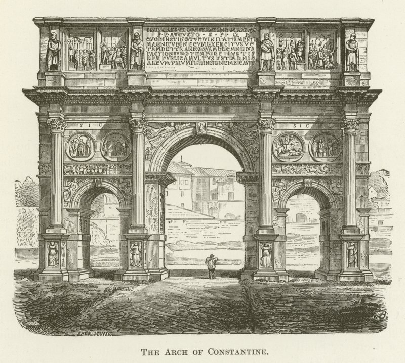 The Arch of Constantine by English School