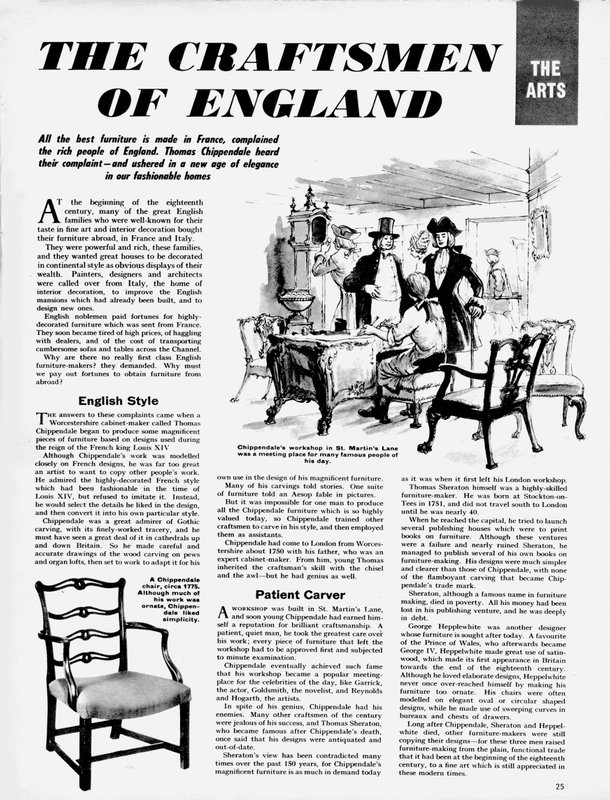 The Arts: The Craftsmen of England by English School
