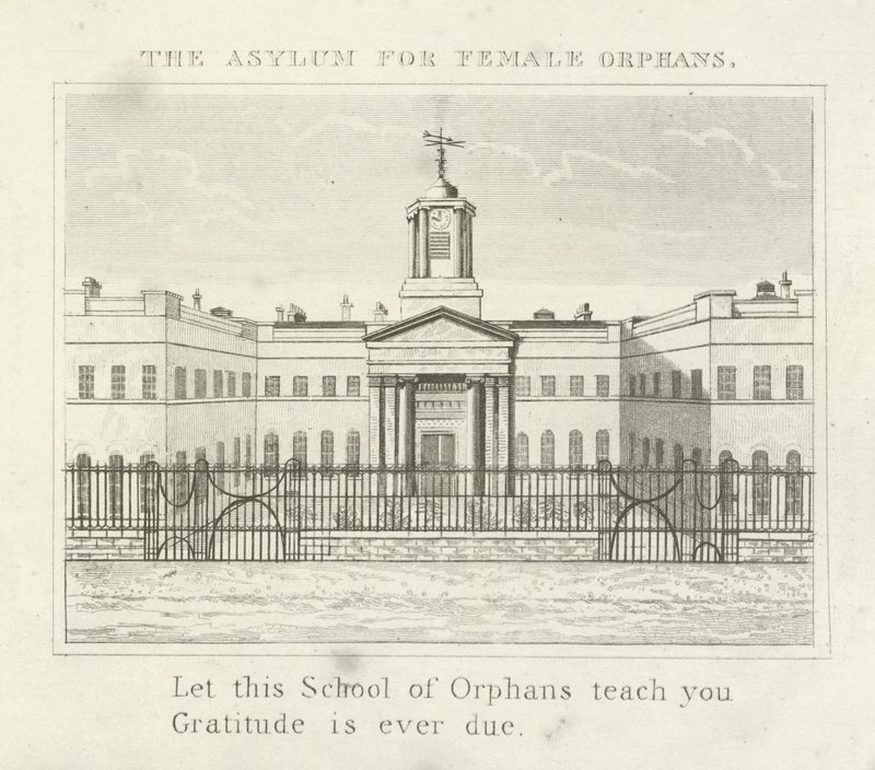The Asylum for Female Orphans by English School