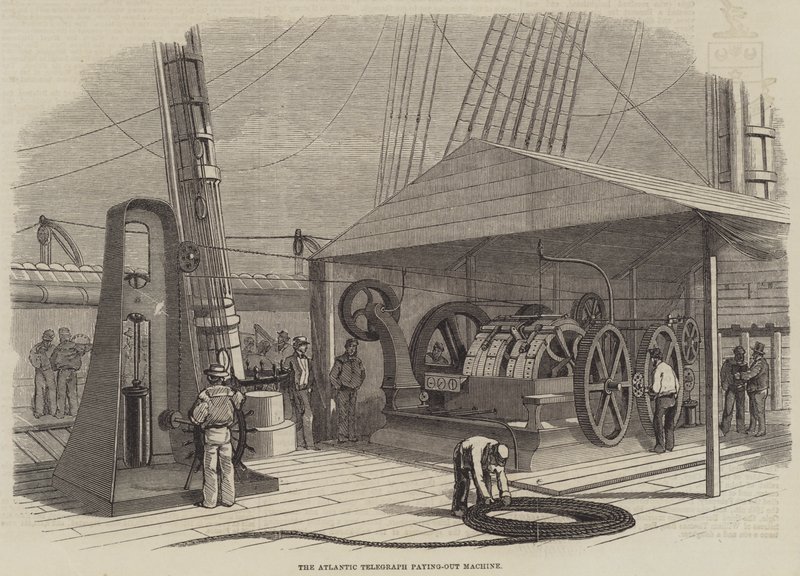 The Atlantic Telegraph Paying-Out Machine by English School