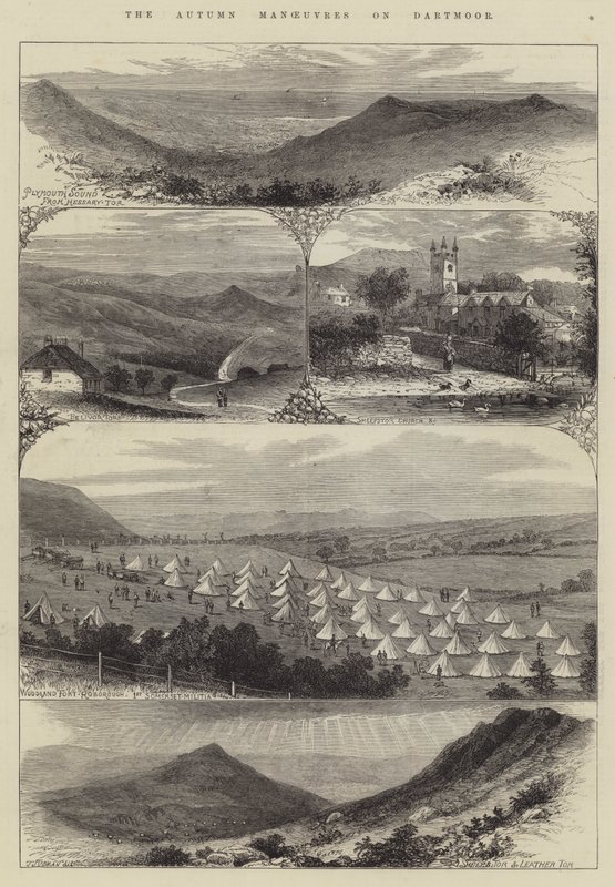 The Autumn Manoeuvres on Dartmoor by English School