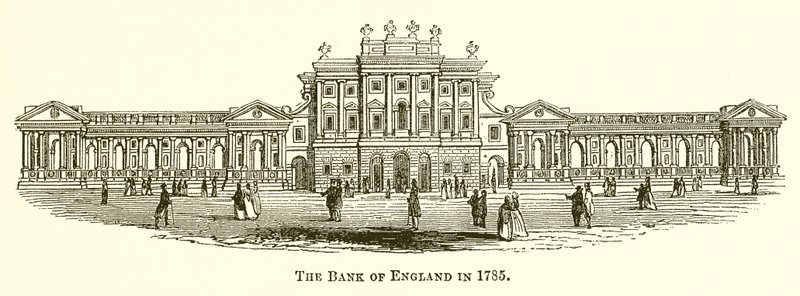 The Bank of England in 1785 by English School