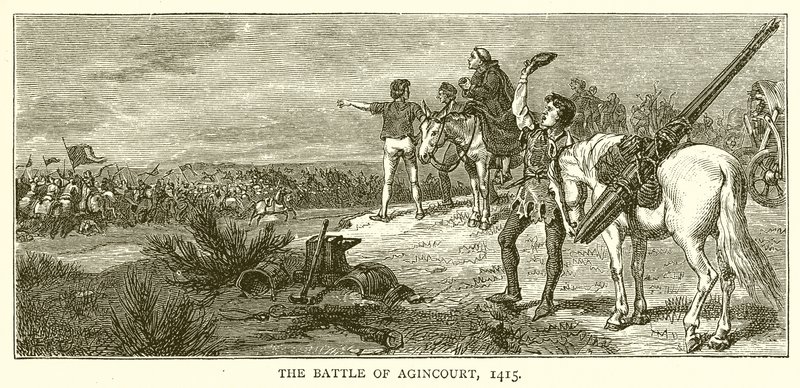The Battle of Agincourt, 1415 by English School