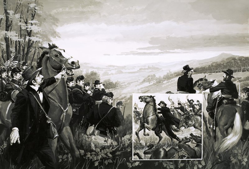 The Battle of Antietam by English School