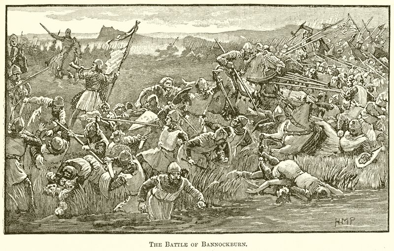 The Battle of Bannockburn by English School