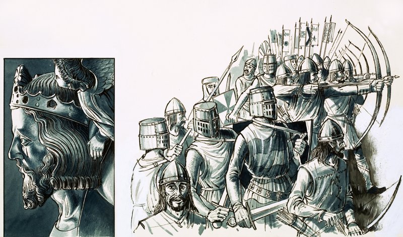 The Battle of Bannockburn by English School