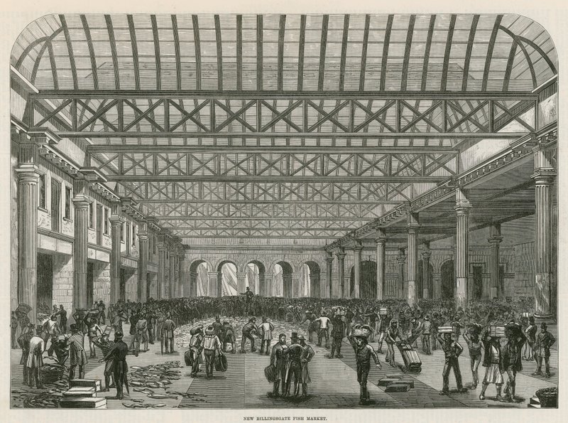 The Billingsgate Fish Market by English School