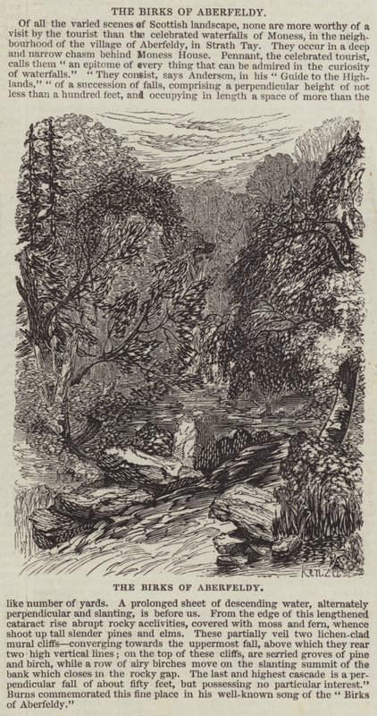 The Birks of Aberfeldy by English School
