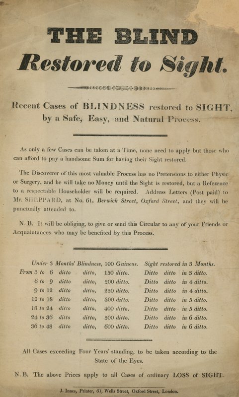 The Blind Restored to Sight by English School