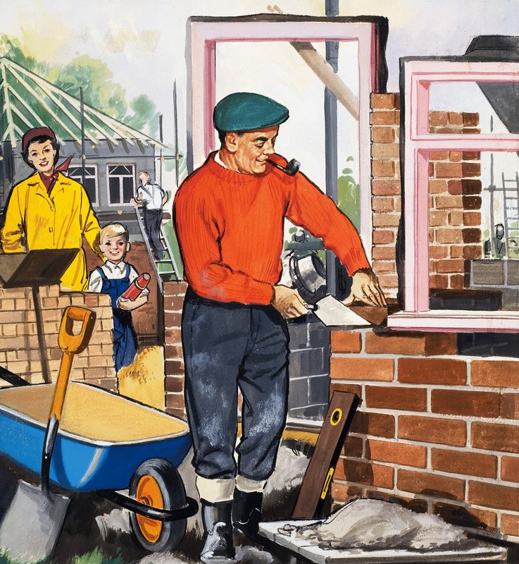 The Bricklayer by English School