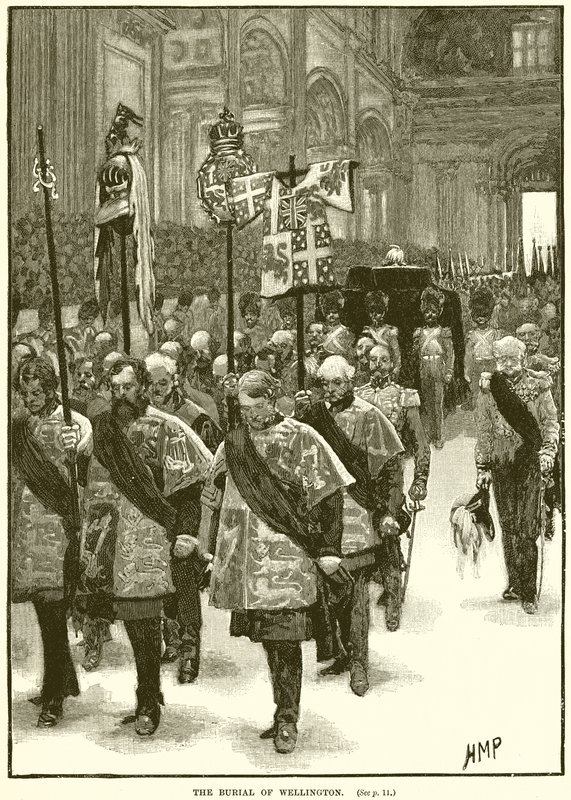 The Burial of Wellington by English School