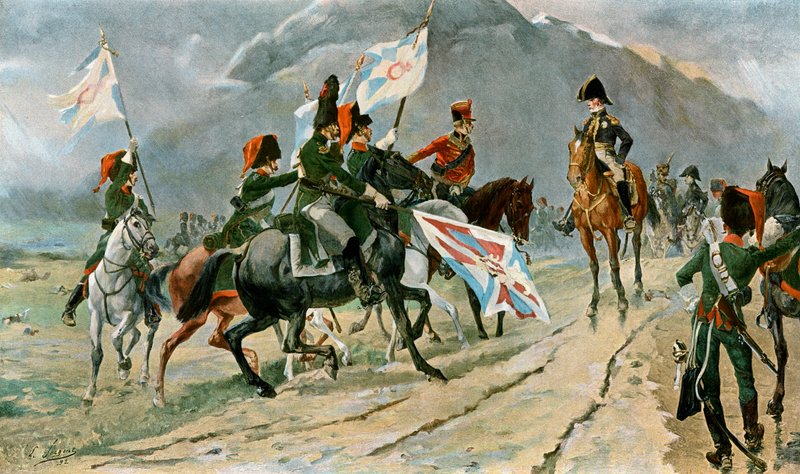 The Capture of Five Portuguese Standards by English School