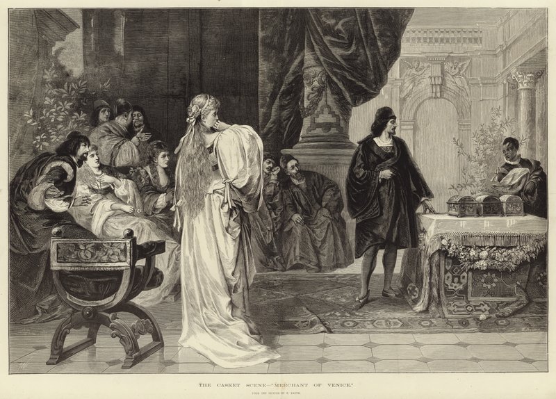 The Casket Scene by English School