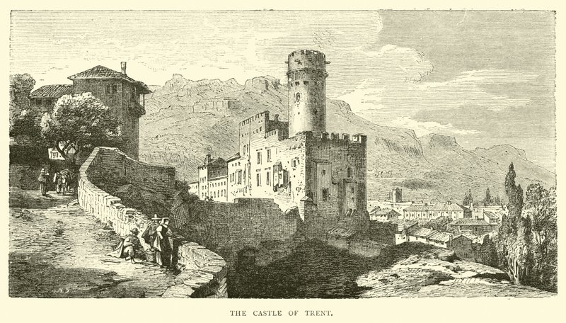 The Castle of Trent by English School