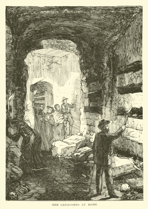 The Catacombs at Rome by English School