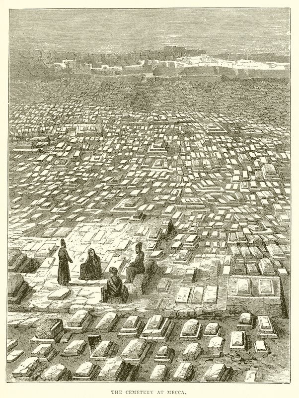 The Cemetery at Mecca by English School